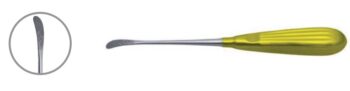 Raspa nasale Peet, punta curva, lunghezza 22 cm