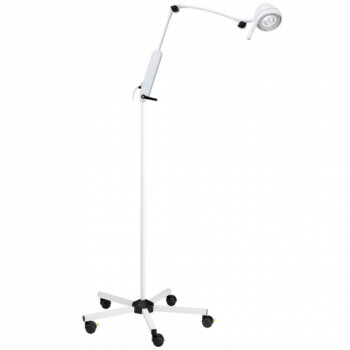 Lampada a LED braccio a doppio snodo stativo fisso su ruote