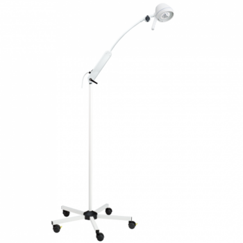 Lampada a LED braccio a uno snodo stativo fisso su ruote