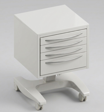 Modulo su ruote con 4 cassetti