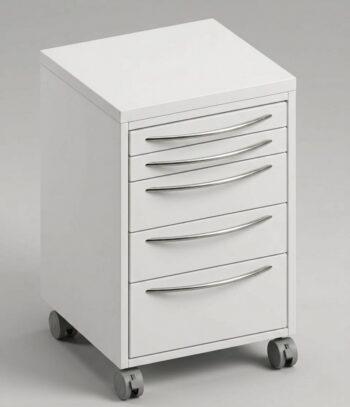 Modulo su ruote con 5 cassetti