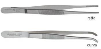 Pinzetta anatomica standard retta o curva