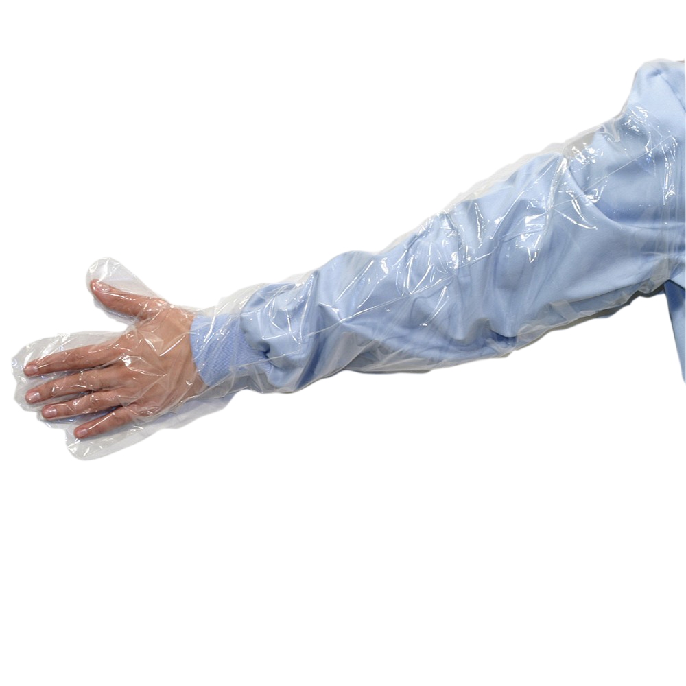 Guanti in polietilene lunghezza 80 cm