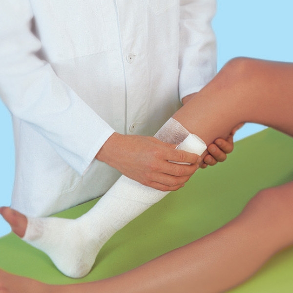 Benda elastica impregnata con gel all’ossido di zinco a base di cellulosa 8 cm x 7 m Gelocast elastic, sterile