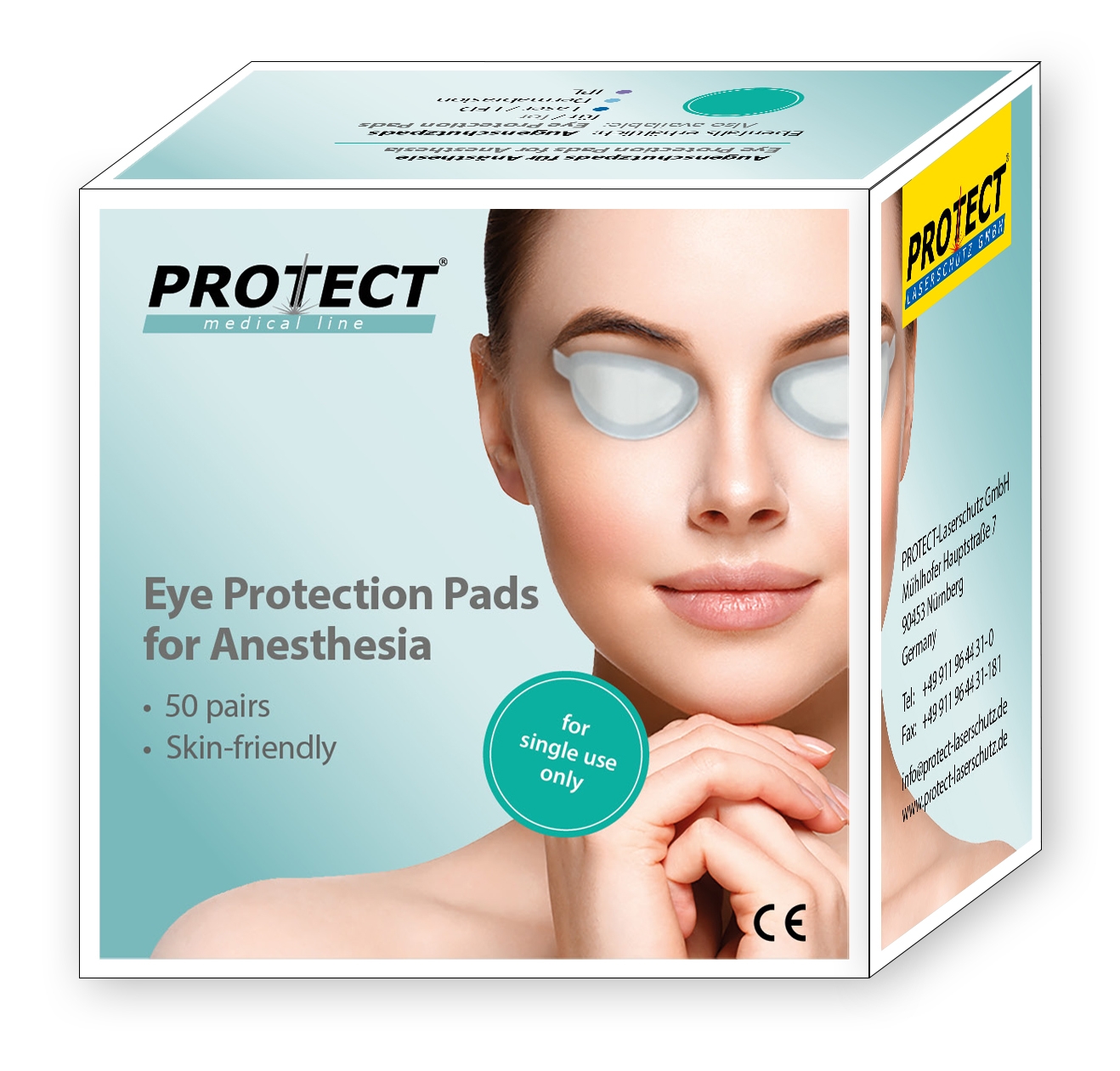 Protezione oculare per anestesia