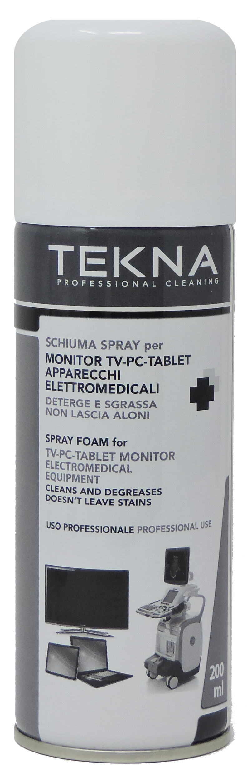 Schiuma spray per PC-Tablet-TV e apparecchi elettromedicali 200 ml