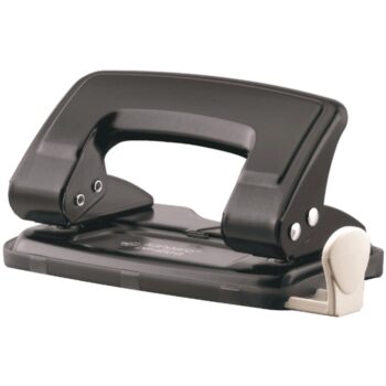 Perforatore in metallo 2 fori con guida regolabile.