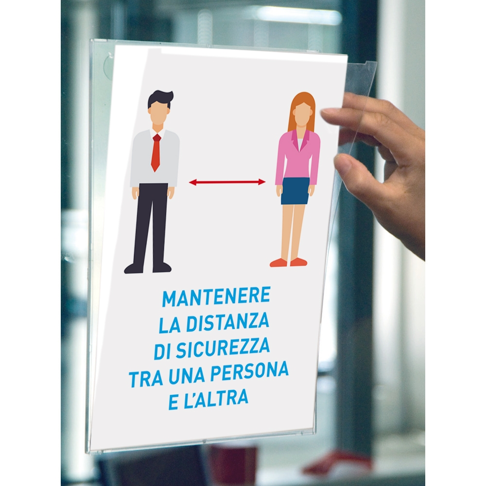 Porta avvisi da parete formato A4