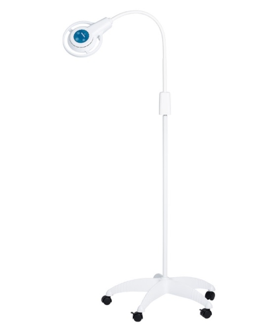 Lampada a LED per visite ambulatoriali MS FLEX LED PLUS braccio flessibile a stativo su ruote