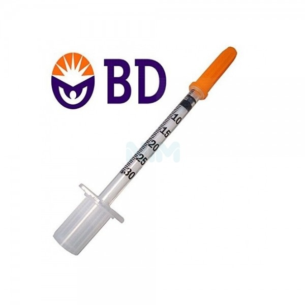Siringa da insulina da 0,5 ml BD Micro-FineTM+ U-100, sterile