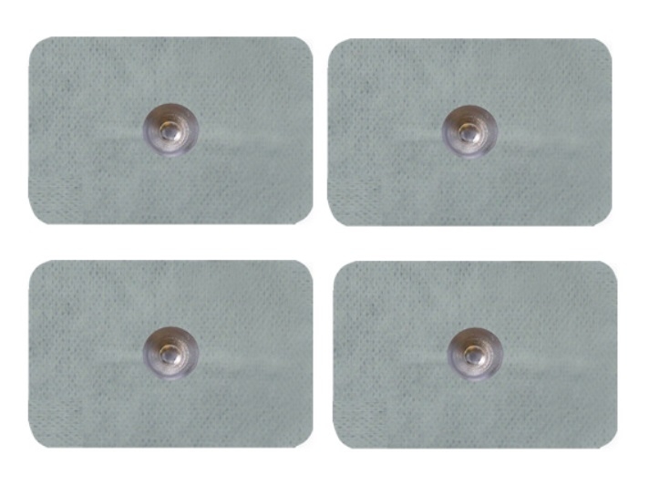 Elettrodi per stimolazione pregellati 50x100 mm con bottone SNAP, monouso