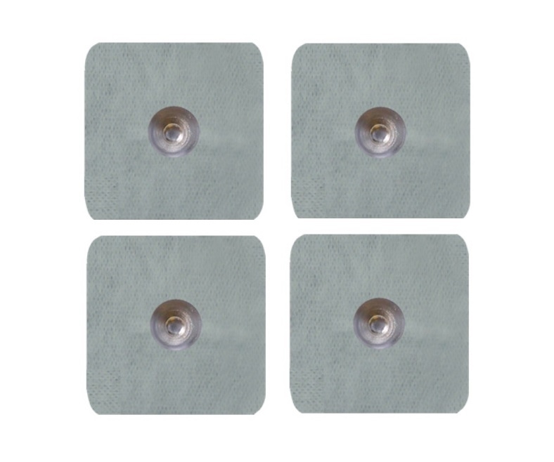 Elettrodi per stimolazione pregellati 50x50 mm con bottone SNAP, monouso