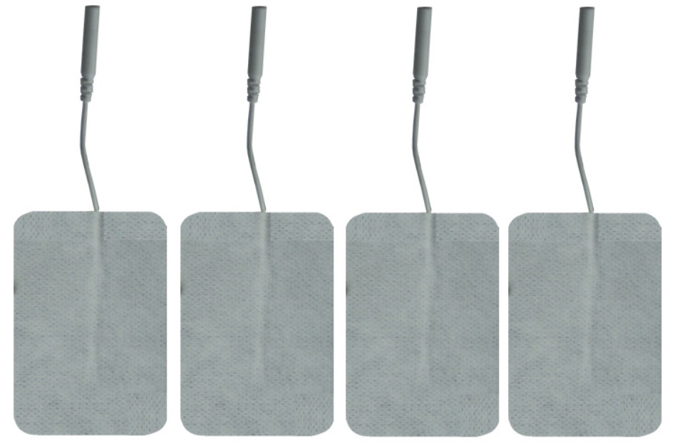Elettrodi per stimolazione pregellati 50x100 mm con cavo, monouso