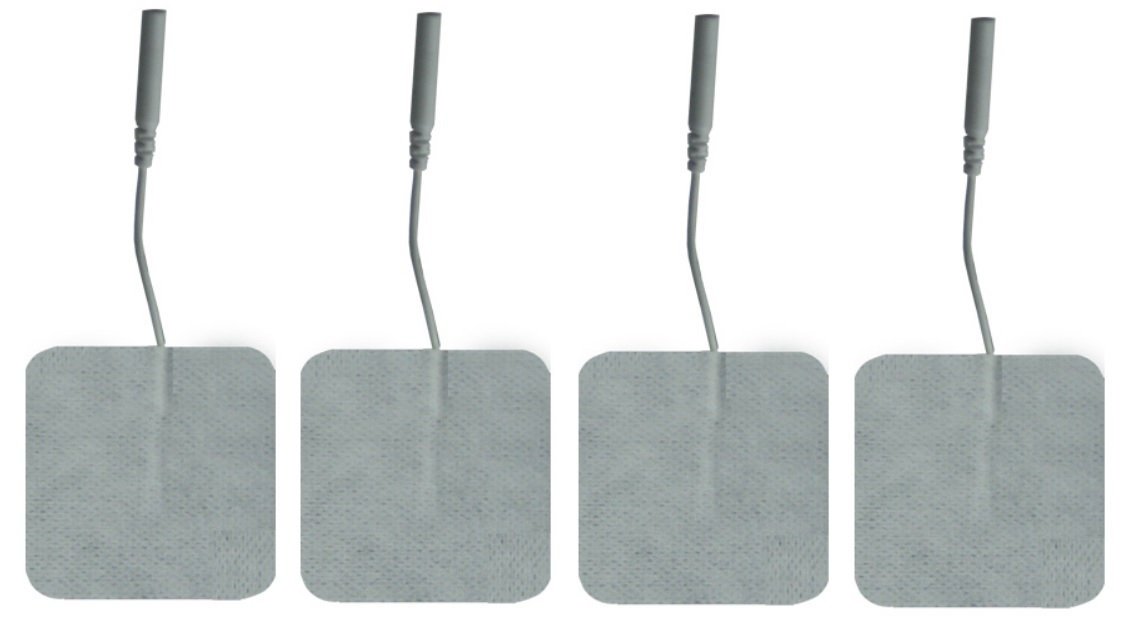 Elettrodi per stimolazione pregellati 50x50 mm con cavo, monouso