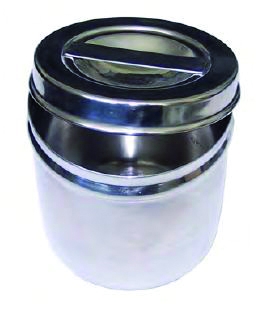 Barattoli con coperchio in acciaio inox