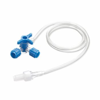 Prolunga a gravità con rubinetto a tre vie luer lock lunghezza tubo 50 cm, sterile
