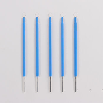 Elettrodi ad ansa diametro 8 mm, lunghezza 10 cm, gambo di innesto 2,4 mm, sterilizzabile