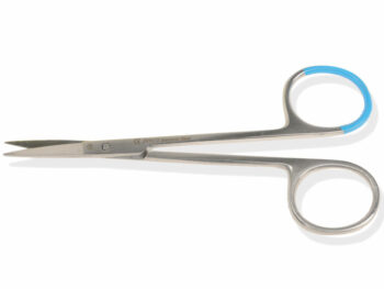 Forbici Iris rette 11 cm punte acute in acciaio sterili